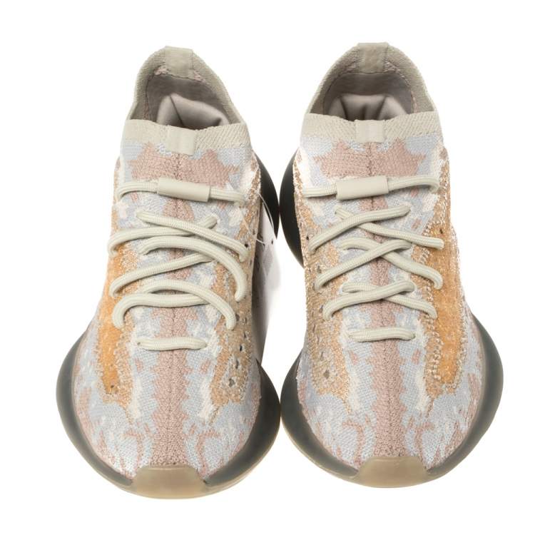 Pre Owned Yeezy x Adidas Pepper Cotton Knit Boost 380 Mist Reflective Sneakers Size 37.5