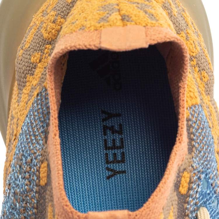 Pre Owned Yeezy x adidas Multicolor Knit Fabric Boost 380 Oat Sneakers Size 41 1/3