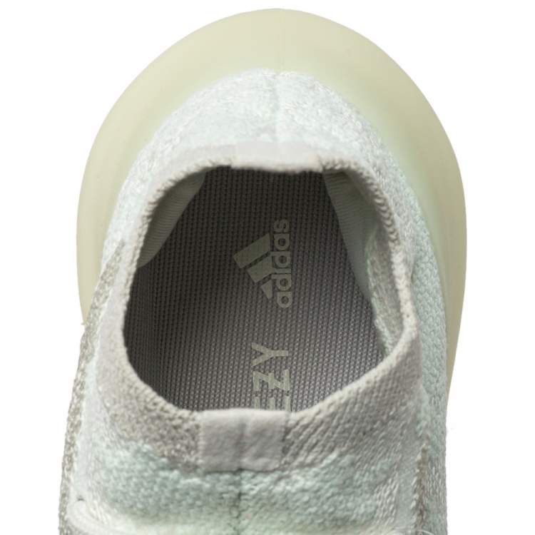 Pre Owned Yeezy x Adidas Grey/White Cotton Knit Boost 380 Alien Sneakers Size 36