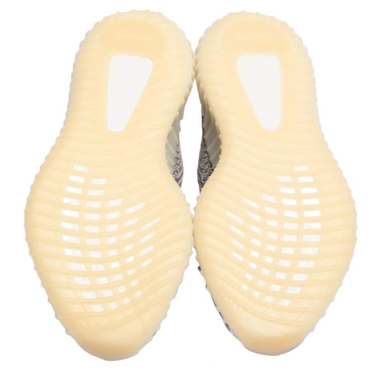 مملوكة مسبقًا Adidas x Yeezy Two Tone Cotton Knit Boost 350 V2 Ash Pearl Sneakers Size 41 1/3