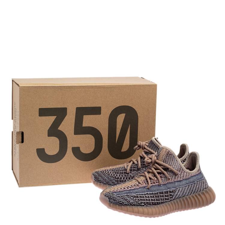Pre Owned Yeezy x Adidas Yecher Primeknit Boost 350 V2 Fade Sneakers Size FR 36