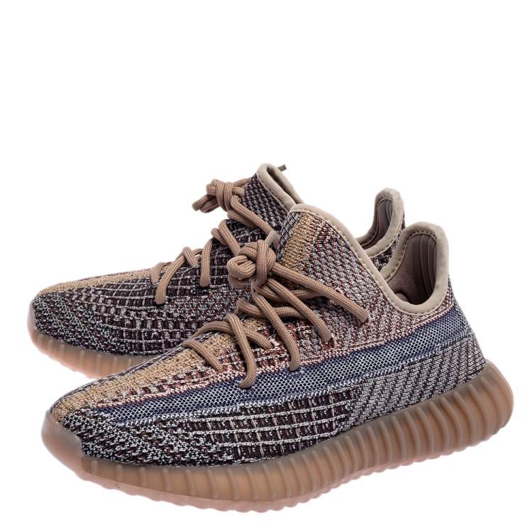 Pre Owned Yeezy x Adidas Yecher Primeknit Boost 350 V2 Fade Sneakers Size FR 36