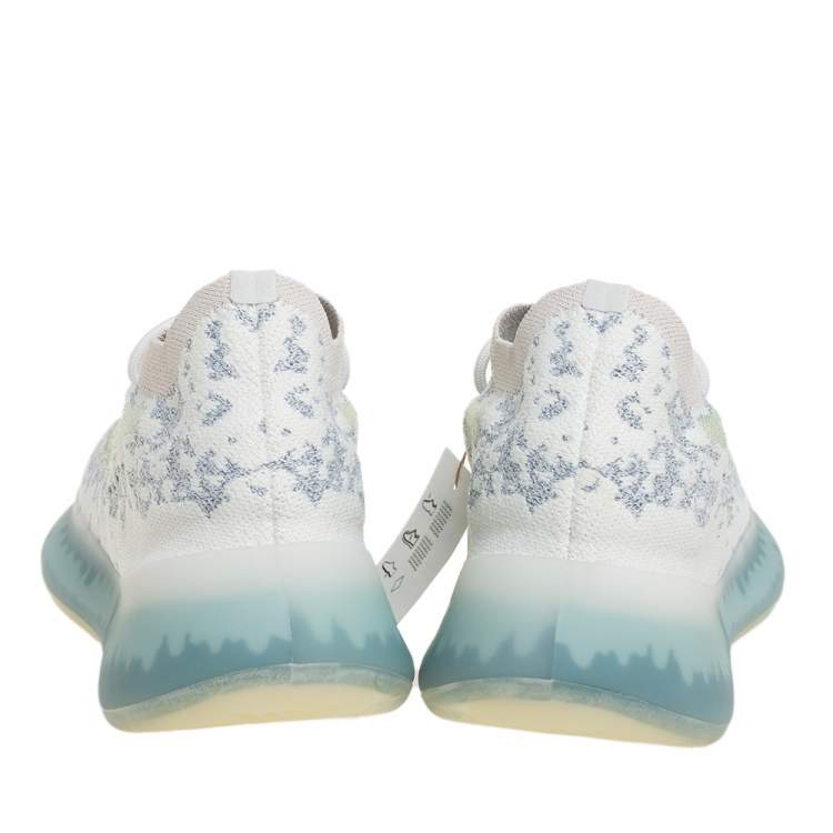 Pre Owned Yeezy x Adidas Blue Knit Fabric Boost 380  Alien Sneakers Size 43 1/3