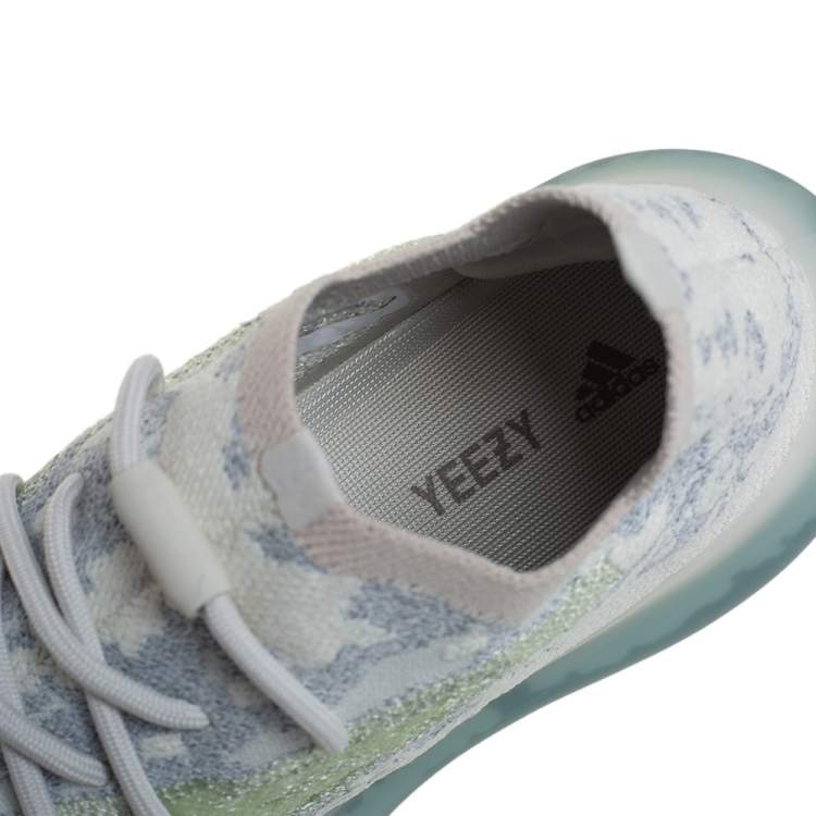 Pre Owned Yeezy x Adidas Blue Knit Fabric Boost 380  Alien Sneakers Size 43 1/3