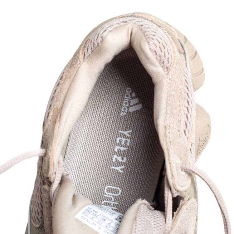 Pre Owned Yeezy x Adidas Beige Cotton Knit And Suede 500 Taupe Light Sneakers Size 40 2/3