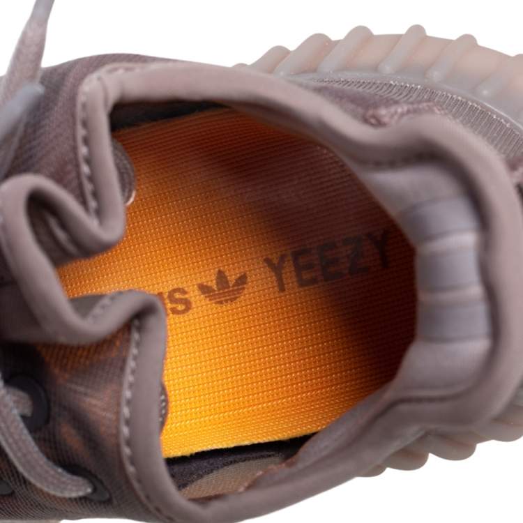 مملوكة مسبقًا Yeezy x Adidas Beige Mesh 350 V2 Mono Mist Low Top Sneakers Size 39 1/3