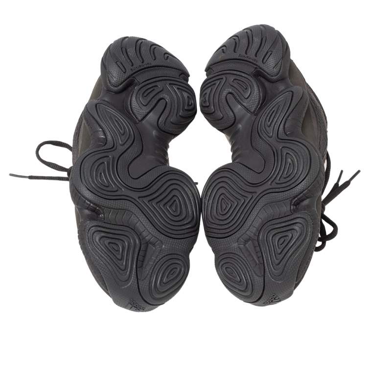 مملوكة مسبقًا Yeezy x Adidas Black Suede and Mesh Yeezy 500 Utility Sneakers Size 38