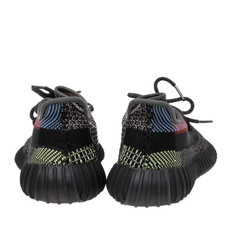 Pre Owned Yeezy x adidas Multicolor Knit Fabric Boost 350 V2 Yecheil Sneakers Size FR 40 ⅔