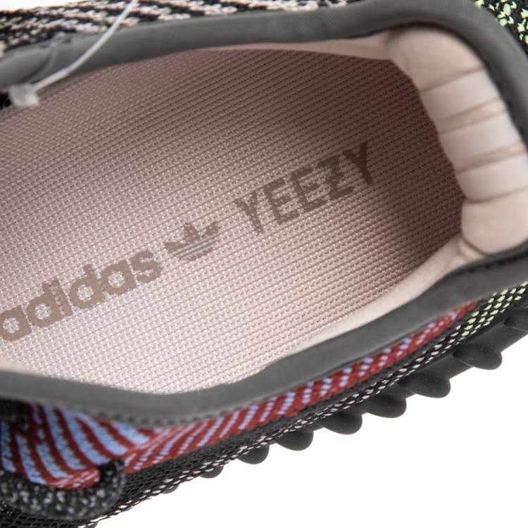 Pre Owned Yeezy x adidas Multicolor Knit Fabric Boost 350 V2 Yecheil Sneakers Size FR 40 ⅔