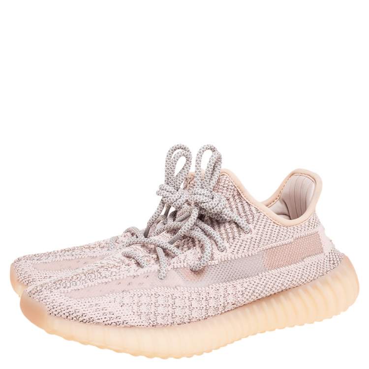Pre Owned Yeezy 350 V2 Synth Reflective Sneakers Size FR 37 ⅓