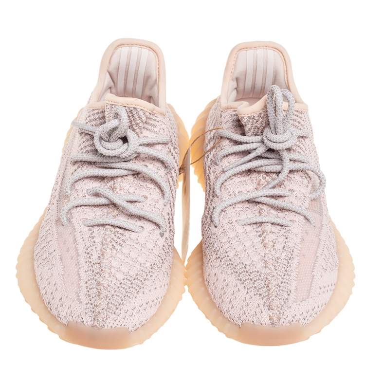 Pre Owned Yeezy 350 V2 Synth Reflective Sneakers Size FR 37 ⅓