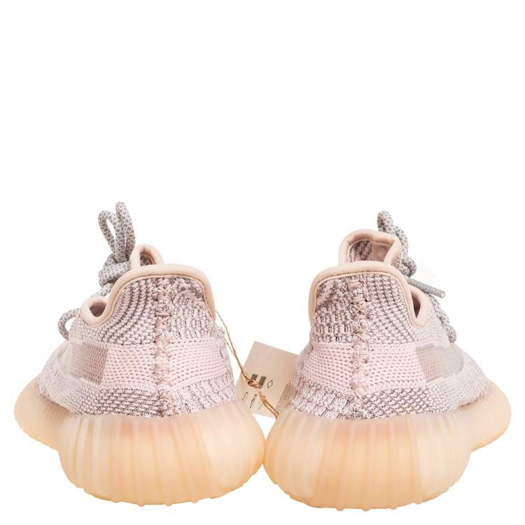 Pre Owned Yeezy 350 V2 Synth Reflective Sneakers Size FR 37 ⅓