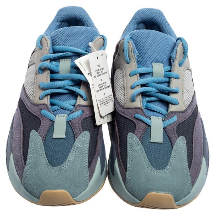 Pre Owned Yeezy x adidas Multicolor Nubuck and Leather Boost 700 V2 Geode Sneakers Size 38 2/3