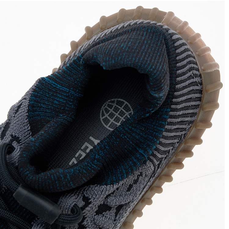 Pre Owned Yeezy x Adidas Blue Knit Fabric Boost 350 V2 CMPCT Slate Blue Sneakers Size 40 2/3