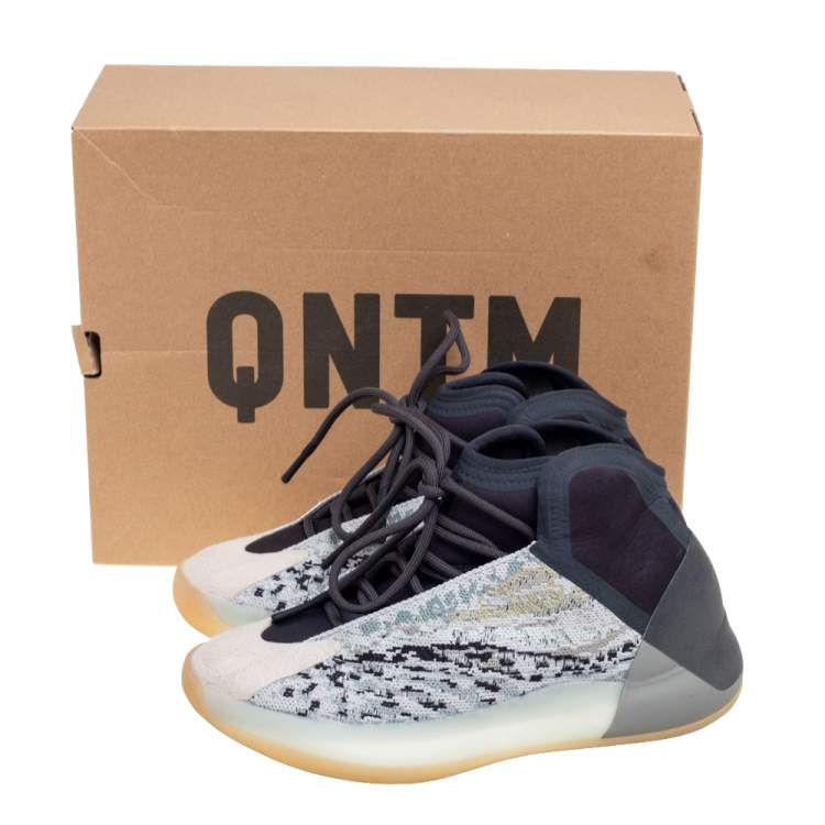 مملوكة مسبقًا Yeezy x adidas Multicolor Fabric QNTM Sea Teal Sneakers Size 40