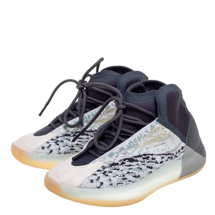 مملوكة مسبقًا Yeezy x adidas Multicolor Fabric QNTM Sea Teal Sneakers Size 40