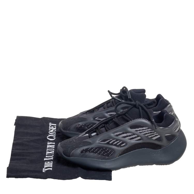 Pre Owned Yeezy x adidas Black Mesh And Knit Fabric Yeezy 700 V3 Alvah Sneakers Size 38 2/3
