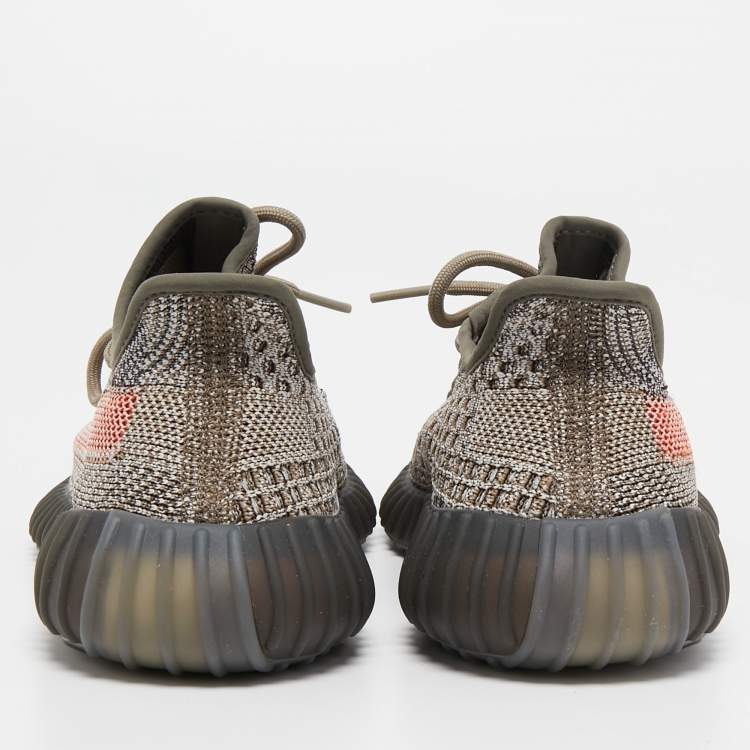 مملوكة مسبقًا Yeezy x Adidas Multicolor Knit Fabric Boost 350 V2 Ash Stone Sneakers Size 36 2/3