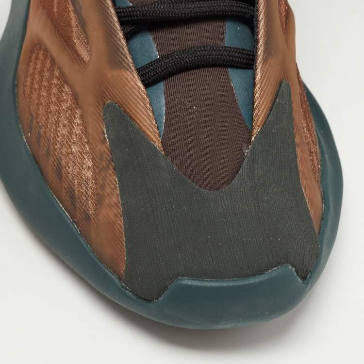 Pre Owned Yeezy x Adidas Orange Fabric and Fabric Yeezy 700 V3 Copper Sneakers Size 40