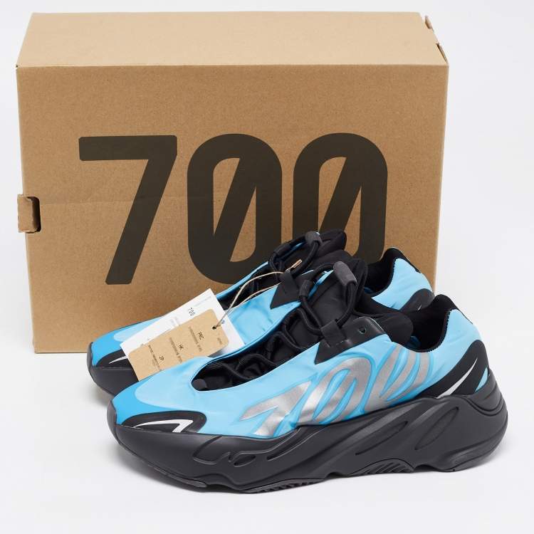مملوكة مسبقًا Yeezy x Adidas Blue Nylon Boost 700 MNVN Bright Cyan Sneakers Size 38 2/3