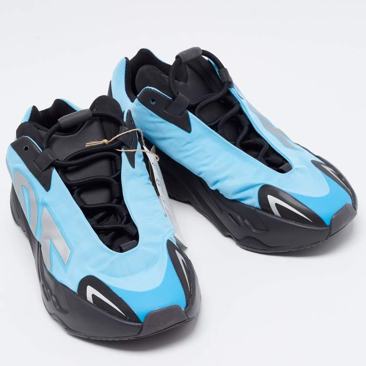 مملوكة مسبقًا Yeezy x Adidas Blue Nylon Boost 700 MNVN Bright Cyan Sneakers Size 38 2/3