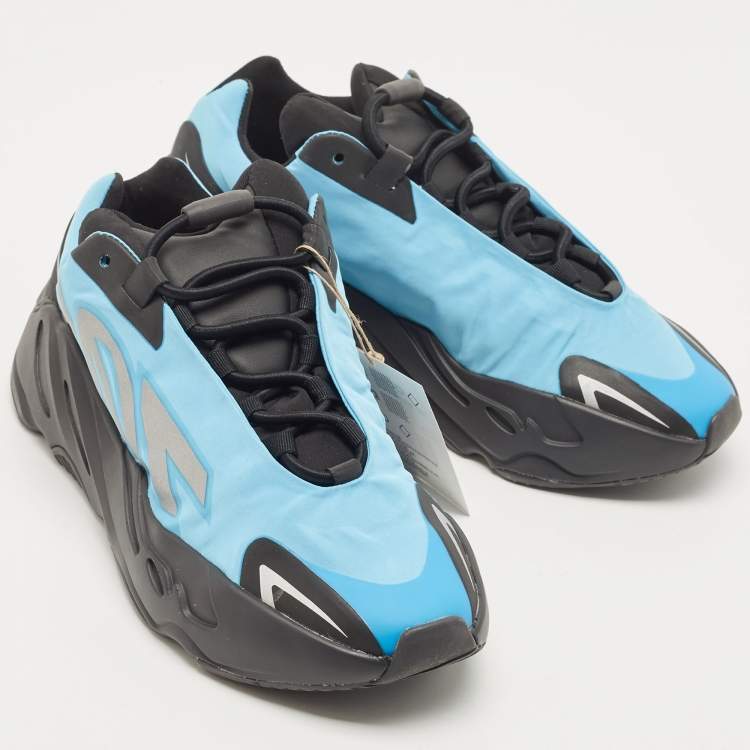 Pre Owned Yeezy x Adidas Blue/Black Nylon Boost 700 MNVN Sneakers Size 39 1/3