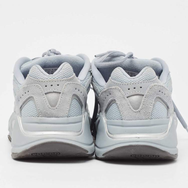 Pre Owned Yeezy x Adidas Blue Mesh and Suede Boost 700 V2 Hospital Blue Sneakers Size 39 1/3