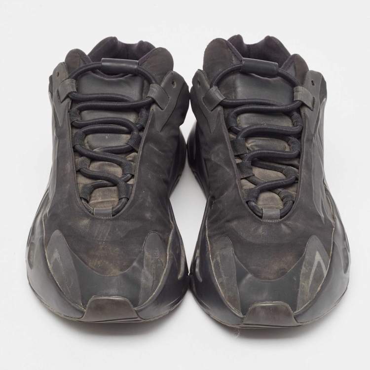 Pre Owned Yeezy x Adidas Black Nylon Boost 700 MNVN Triple Black Sneakers Size 39 1/3