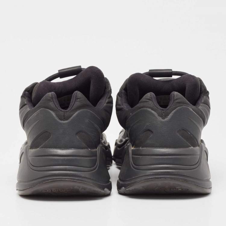 Pre Owned Yeezy x Adidas Black Nylon Boost 700 MNVN Triple Black Sneakers Size 39 1/3