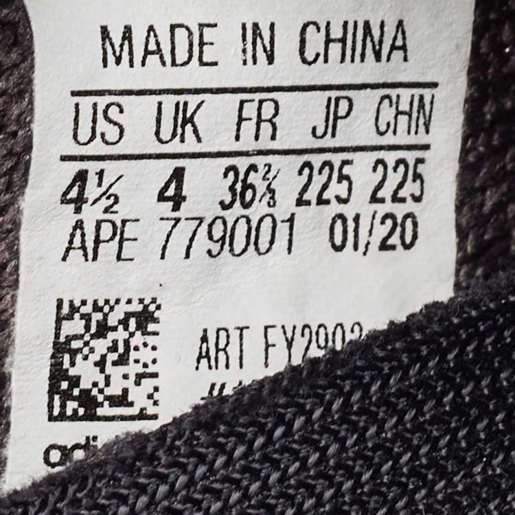 Pre Owned Yeezy x Adidas Black Knit Fabric Boost 350 V2 Cinder Sneakers Size 36 2/3 