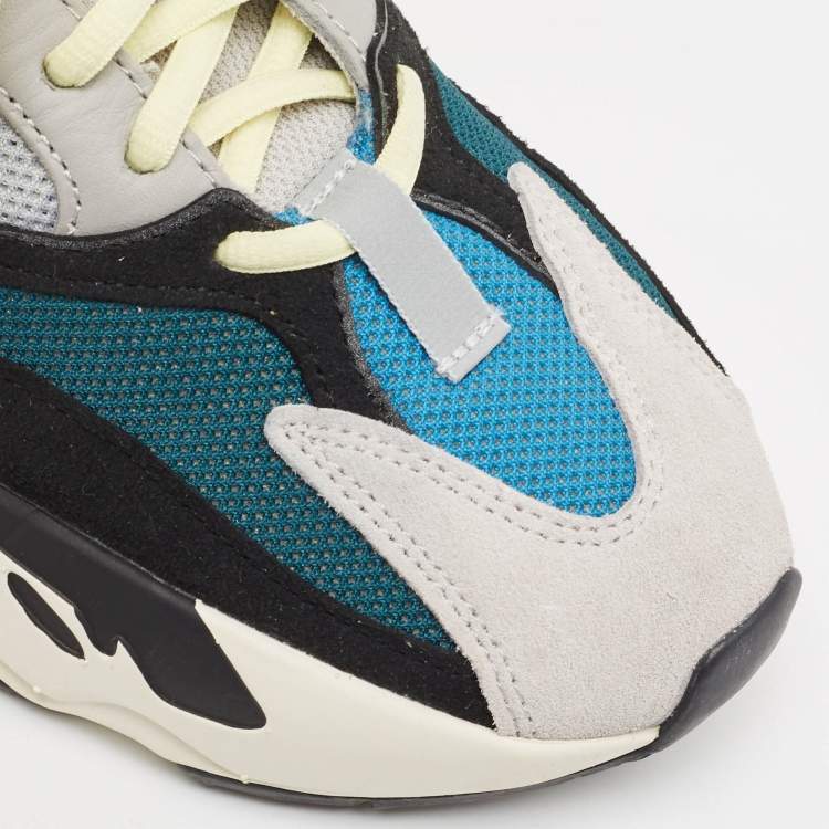 Pre Owned Yeezy x Adidas Multicolor Mesh and Suede Boost 700 Wave Runner Sneakers Size 38 2/3