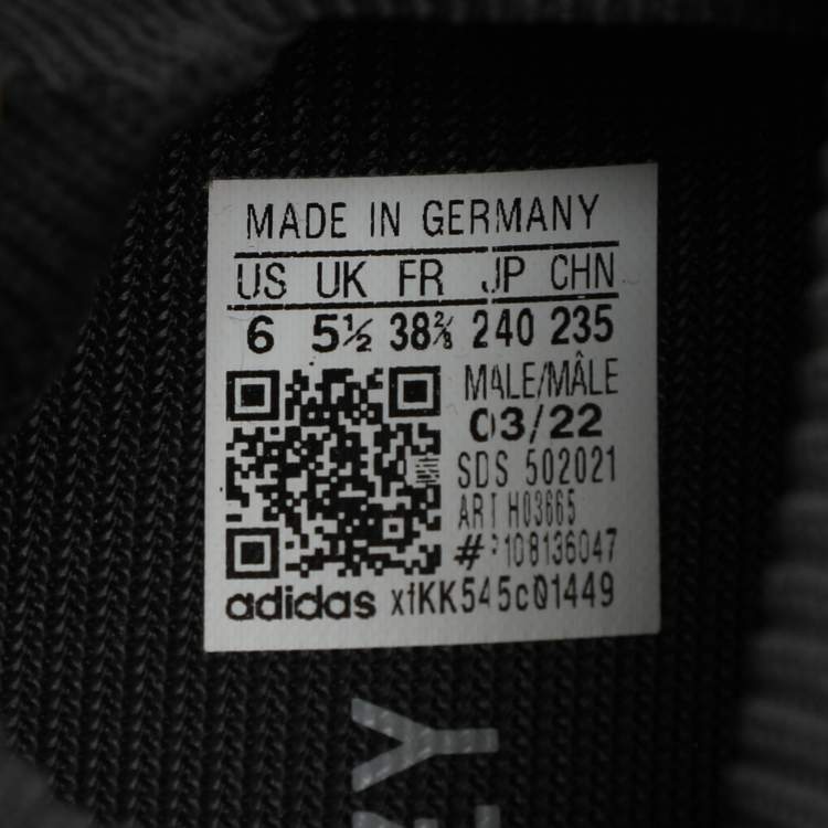 Pre Owned Yeezy x Adidas Grey Knit Fabric Yeezy 450 'Stone Teal' Sneakers Size 38 2/3
