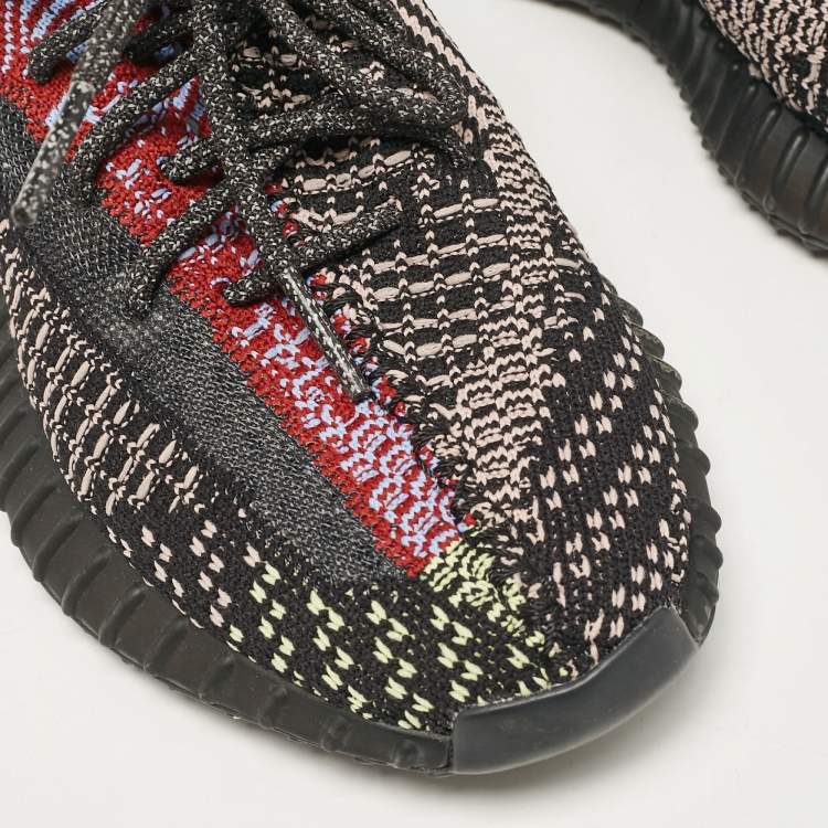 Pre Owned Yeezy x Adidas Multicolor Lace Mesh Boost 350 V2 Yecheil Sneakers Size 38 2/3
