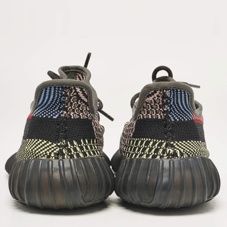 Pre Owned Yeezy x Adidas Multicolor Lace Mesh Boost 350 V2 Yecheil Sneakers Size 38 2/3