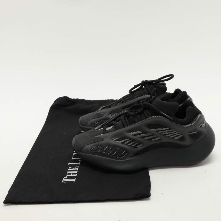 Pre Owned Yeezy x Adidas Black Mesh and Polyurethane Yeezy 700 V3 "Alvah" Low Top Sneakers Size 38