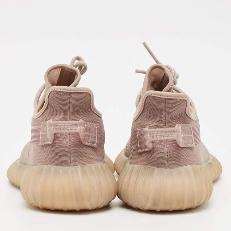 Pre Owned Yeezy x Adidas Brown Mesh Boost 350 V2 Mono Mist Sneakers Size 40 2/3