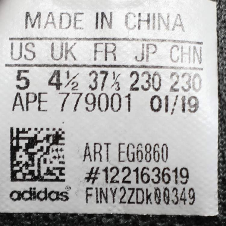 Pre Owned Yeezy x Adidas Grey Knit Fabric and Suede Boost 700 Geode Low Top Sneakers Size 37