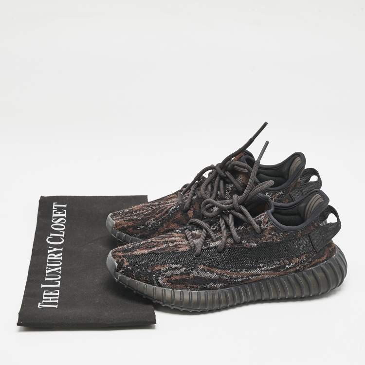 Pre Owned Yeezy x Adidas Multicolor Knit Fabric Boost 350 V2 Mx Sneakers Size 38 2/3