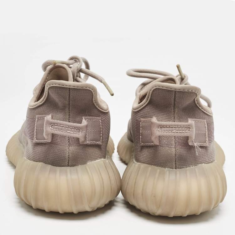 Pre Owned Yeezy x Adidas Beige  Mesh Boost 350 V2 Mono Mist Sneakers Size 38