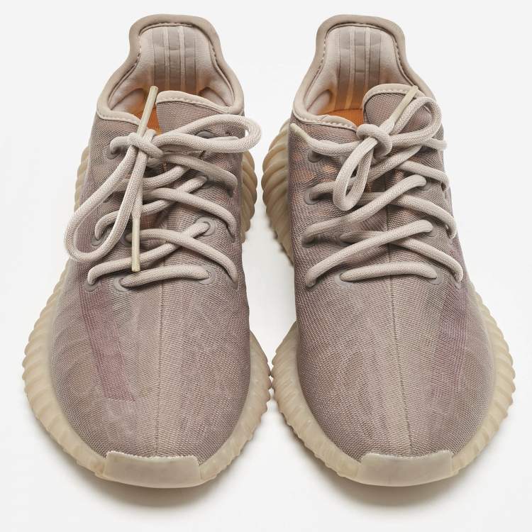 Pre Owned Yeezy x Adidas Beige  Mesh Boost 350 V2 Mono Mist Sneakers Size 38
