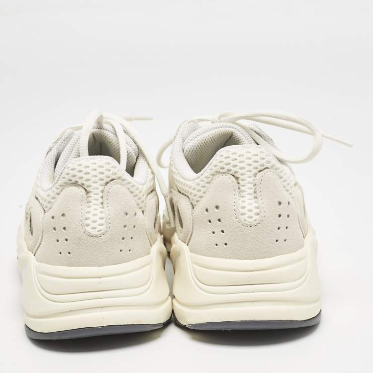 Pre Owned Yeezy x Adidas Cream Suede and Mesh Boost 700 Analog Sneakers Size 39 1/3