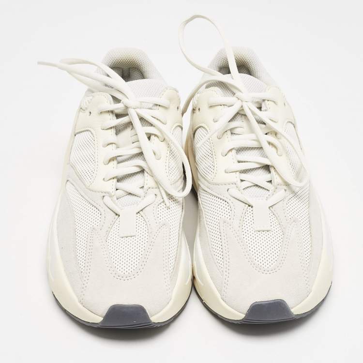 Pre Owned Yeezy x Adidas Cream Suede and Mesh Boost 700 Analog Sneakers Size 39 1/3