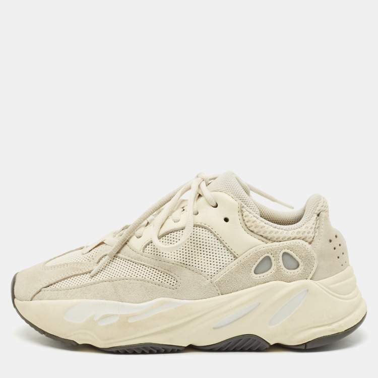 Pre Owned Yeezy x Adidas Cream Suede and Mesh Boost 700 Analog Sneakers Size 38 2/3