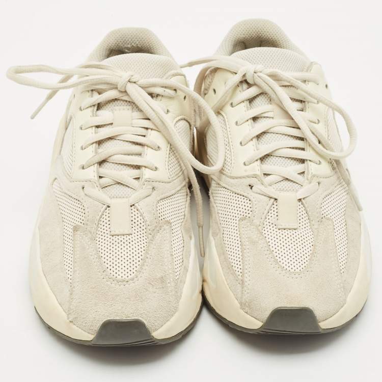 Pre Owned Yeezy x Adidas Cream Suede and Mesh Boost 700 Analog Sneakers Size 38 2/3