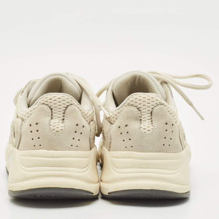 Pre Owned Yeezy x Adidas Cream Suede and Mesh Boost 700 Analog Sneakers Size 38 2/3