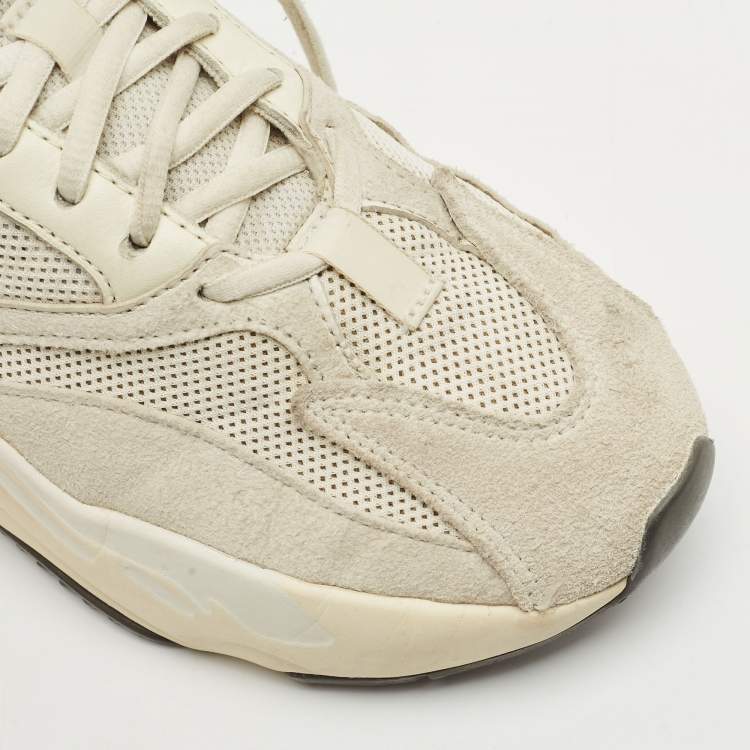 Pre Owned Yeezy x Adidas Cream Suede and Mesh Boost 700 Analog Sneakers Size 38 2/3
