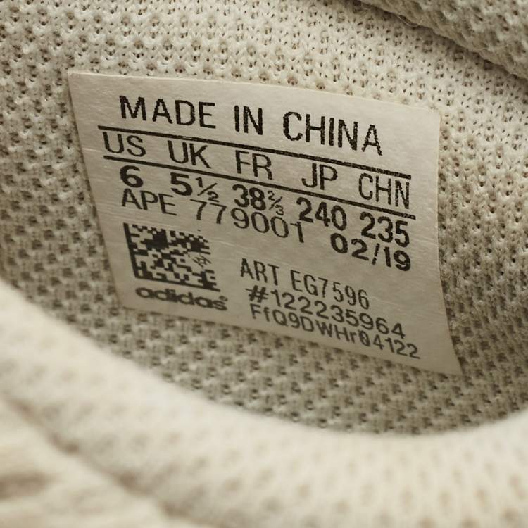 Pre Owned Yeezy x Adidas Cream Suede and Mesh Boost 700 Analog Sneakers Size 38 2/3