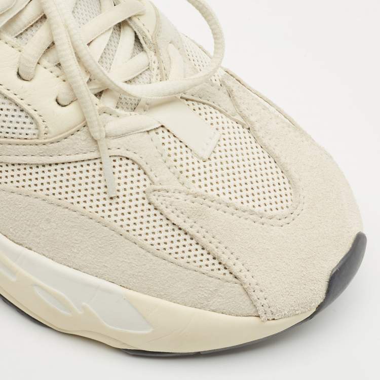 Pre Owned Yeezy x Adidas Cream Suede and Mesh Boost 700 Analog Sneakers Size 39 1/3