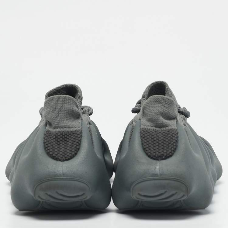 Pre Owned Yeezy x Adidas Grey Knit Fabric 450 Sneakers Size 40