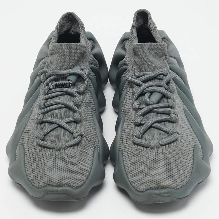 Pre Owned Yeezy x Adidas Grey Knit Fabric 450 Sneakers Size 40